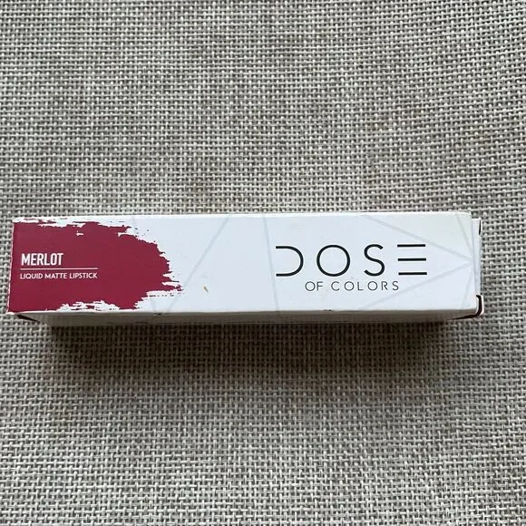 DOSE OF COLORS Liquid Matte Lipstick color Merlot NEW in box - Picture 6 of 9